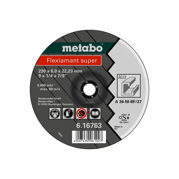 Meules d'ébarbage Flexiamant super 125x6,0x22,2 alu - Metabo