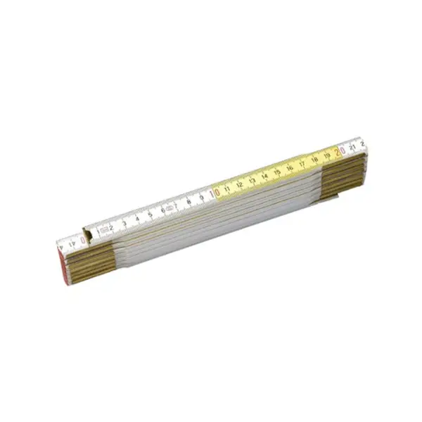 Mesure pliante 2mx17mm bois blanc-jaune Stanley
