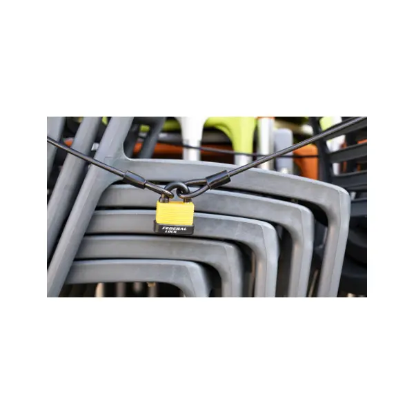 Câble antivol Twisty, vélo, abris de jardin, câble acier 1.80m - THIRARD