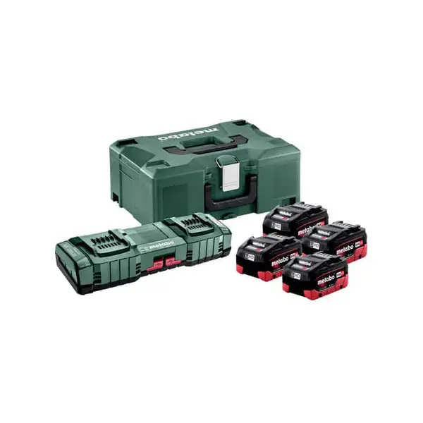 METABO Pack énergie 18V 4 x 5,5Ah LiHD + chargeur double - 685180000