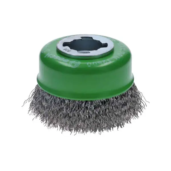 BOSCH Brosse boisseau à fils ondulés X-LOCK 75mm - Clean for Inox