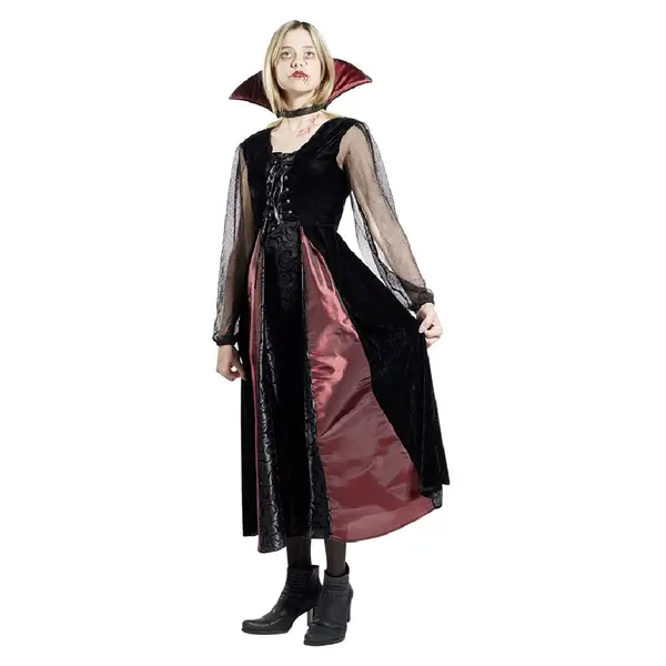 Déguisement adulte Halloween vampire robe - Taille S