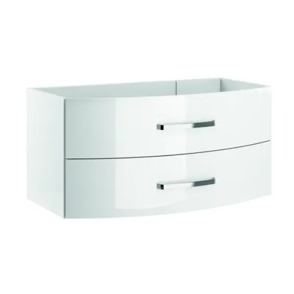 Caisson meuble suspendu Ancodesign avec Led - Blanc brillant
