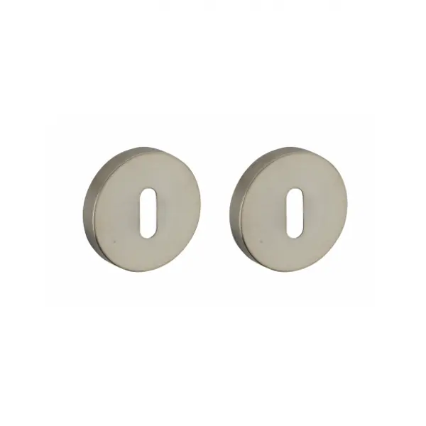 Paire de rosaces, trou de clé, inox - THIRARD