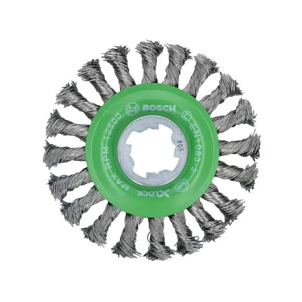 BOSCH Brosse circulaire à fils torsadés X-LOCK 115mm - Heavy for Inox