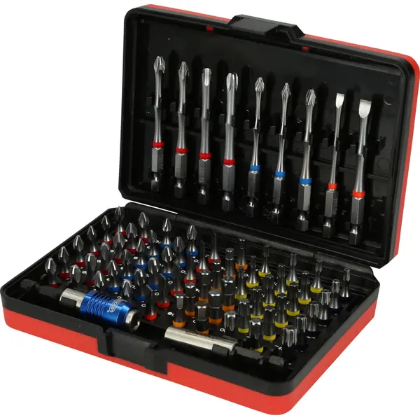 Jeu d'embouts de vissage à code couleur TORSIONpower® 1/4'', 71 pcs