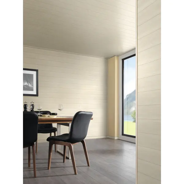Lambris revêtu en Frêne blanc pour plafond L. 2600 l. 154 mm Ép. 8 mm