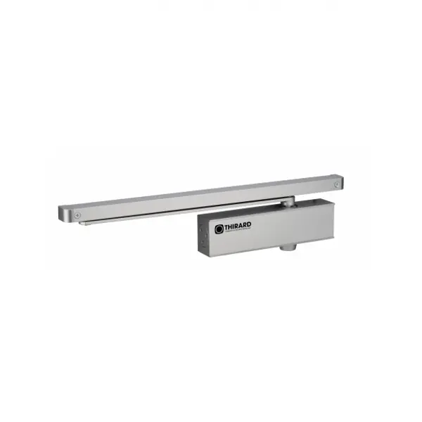 Ferme-porte automatique hydraulique Design force 3, bras coulissant, argent - THIRARD