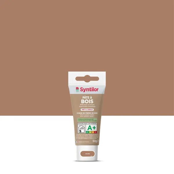 Pâte à bois Biosourcé SYNTILOR acajou 50 g - SYNTILOR