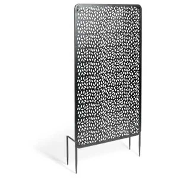Panneau décoratif réversible pour extérieur métal noir 50xH90cm