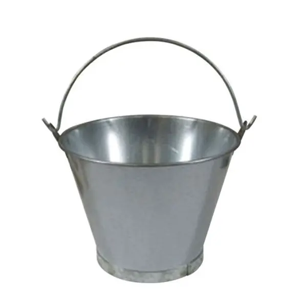 Cubo Conico H.Galvaniz.13" 12L.Asa Lisa