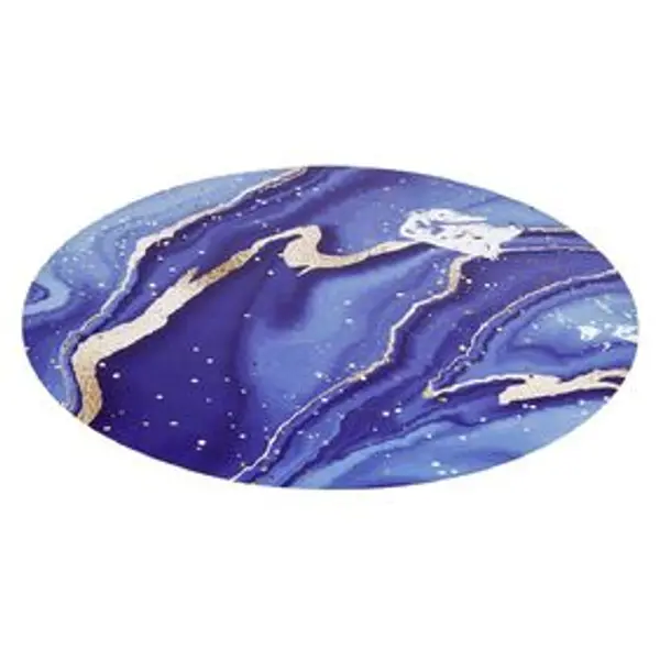 Set de table rond motif marbre rose ou bleu Ø38cm