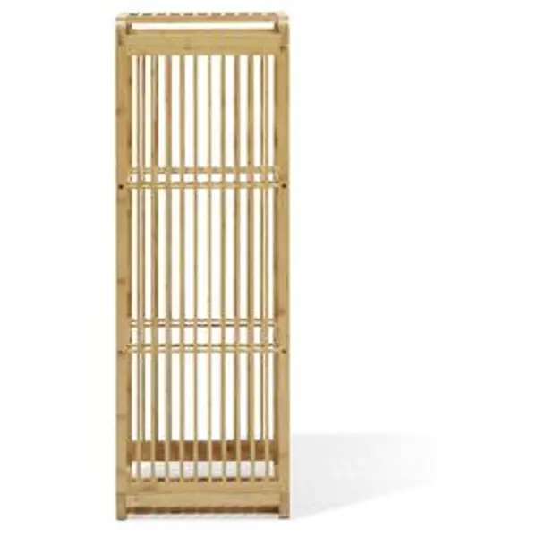 Étagère 3 cases Macao bambou naturel - L.33xP.33xH.96cm