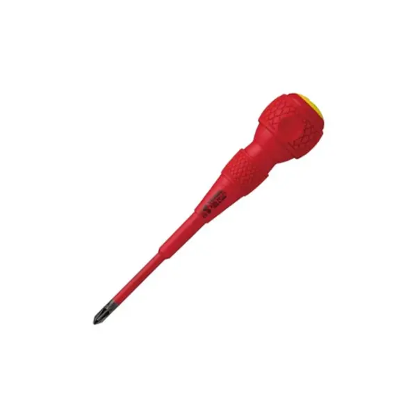 Tournevis Ball Grip Vde Isole 1000V Pour Vis Pozidriv Pz1X75Mm Vessel