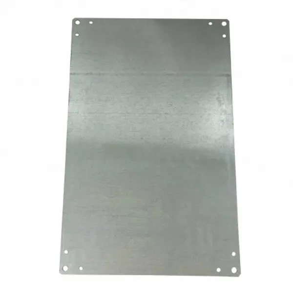 Plaque de montage tole électrozinguée pour coffret polyester Aria 64 - 615x415