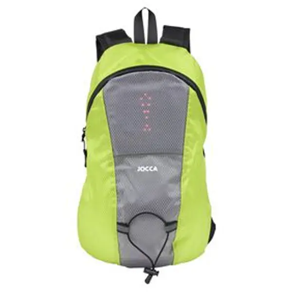 Sac à dos signalétique LED vert et gris