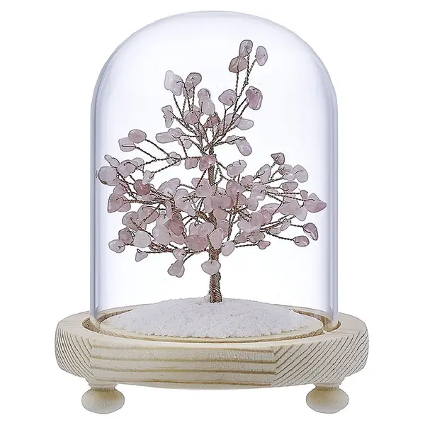 Arbre du bonheur Quartz rose