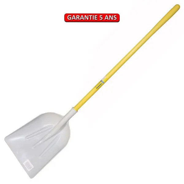 Pelle plastique blanche alimentaire manche nupla droit + etiquette alimentaire - PERRIN