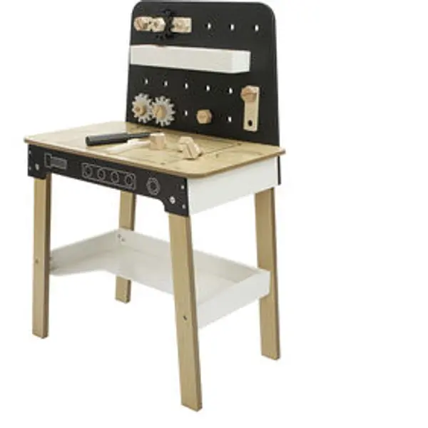 Jeu établi de bricolage avec outils en bois