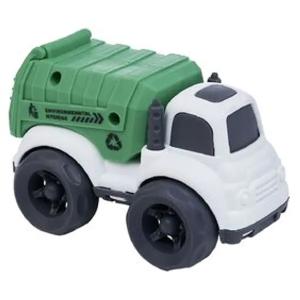 Camion poubelle plastique vert 10x6,5xH7 cm