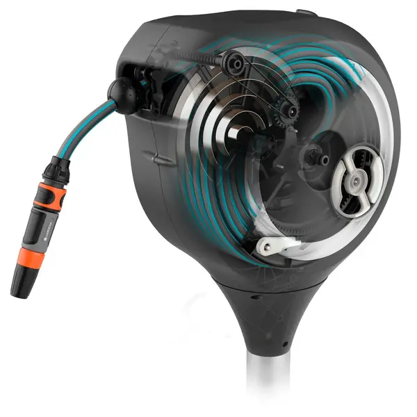 Dévidoir automatique sur pic RollUp S 15 m - GARDENA