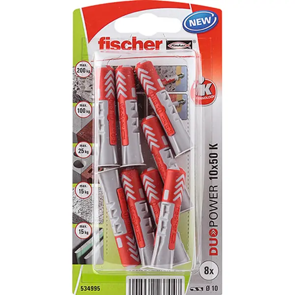 chevilles FISCHER, Diam.10 x L.50 mm - FISCHER