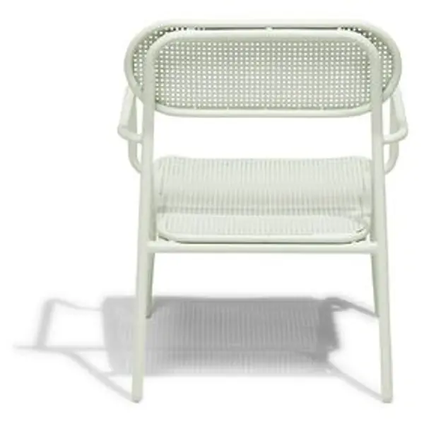 Chaise basse de jardin Faro empilable métal vert 56x56xH75cm