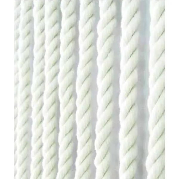 Rideau de porte en corde - CORDAGE - 90 x 200 cm - coton blanc 36 bandes - Jardiline