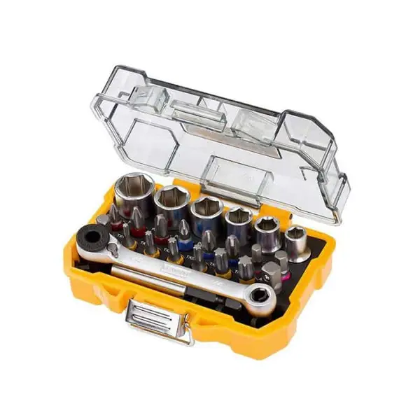 DEWALT Coffret 24 pièces douilles et embouts de vissage - DT71516