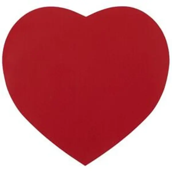 Coeur adhésif rouge x25