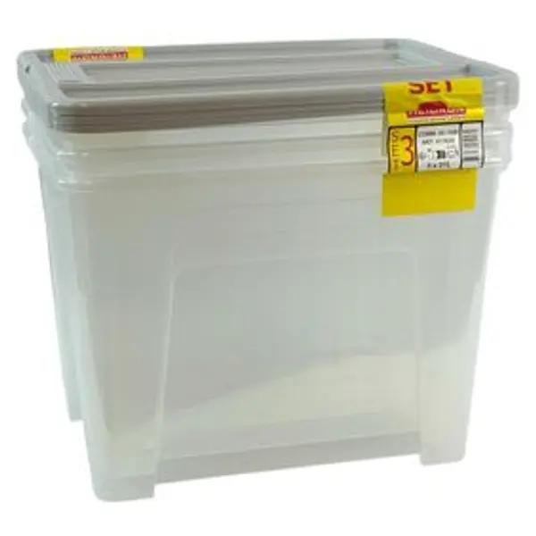 Box de rangement 21L x3