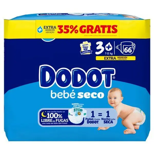 Dodot Azul (T/3) 66 Unid. 7-11 Kg