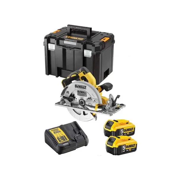 DEWALT Scie circulaire 18V XR Ø184 mm 2x5 Ah - DCS572P2