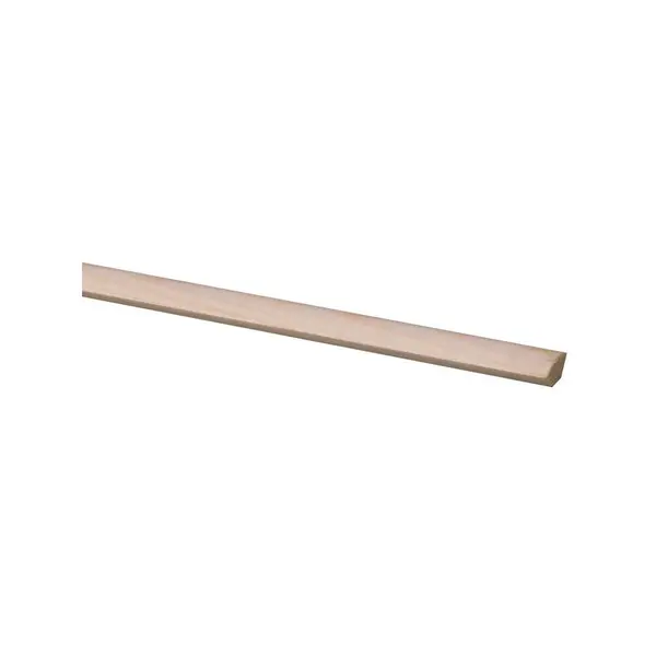 Moulure quart de rond en pin 270 x 1,3 x 1,3 cm