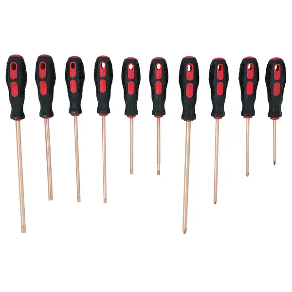 Jeu de tournevis Fente BERYLLIUMplus, 10 pièces