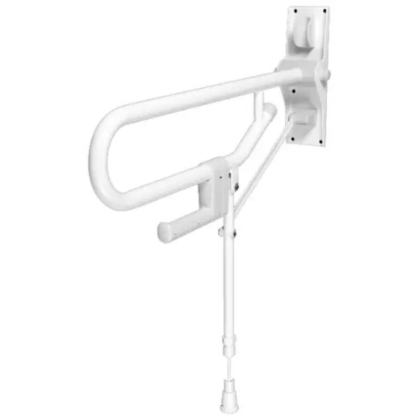 Barre d'appui relevable avec béquille - blanc Long 766mm
