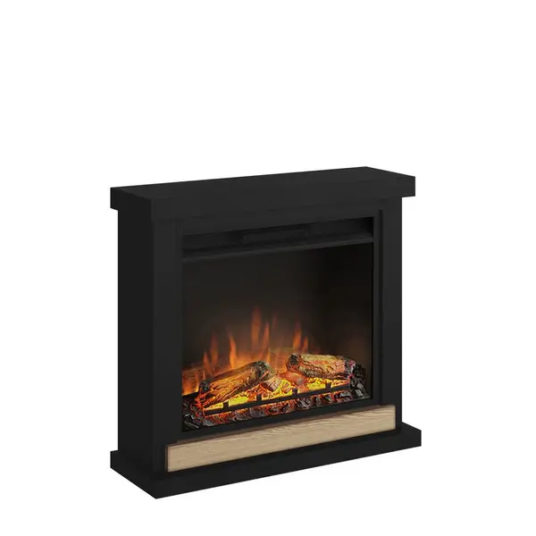 Cheminée électrique décorative "Hagen" Noir profond - Powerflame - TAGU