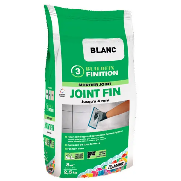 Mortier pour joint fin 4 mm maxi