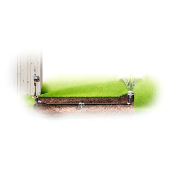 Arroseur oscillant escamotable OS 140 - surfaces carrées ou rectangulaires - 2 à 140 m² - GARDENA