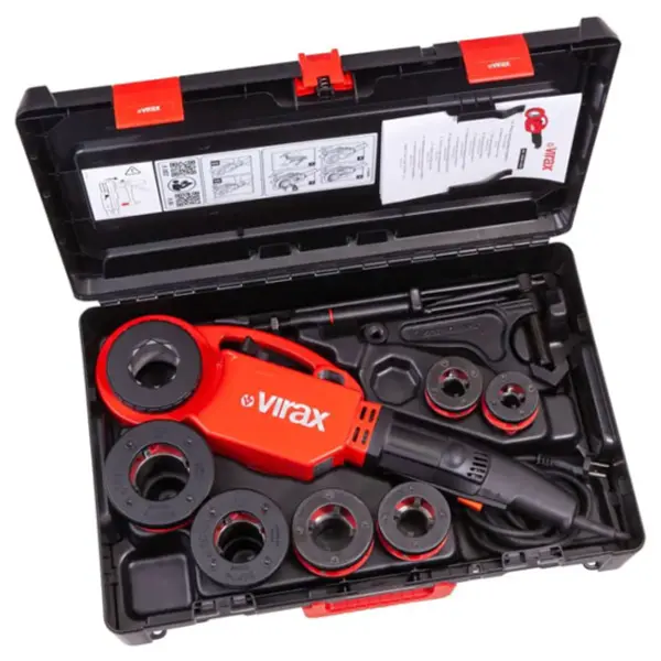 Filière Phenix IV 230v BSPT 1/2''-2'' 6 têtes Virax