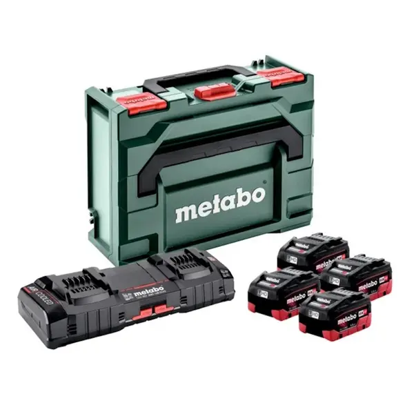 Pack énergie 18 V 4 Batterie 18V LiHD Chargeur Ultrarapide - batterie incluse - Metabo