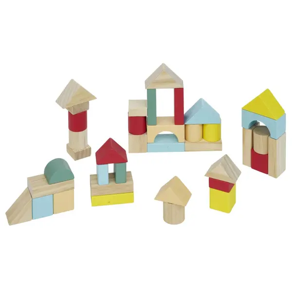 Jeu de construction 60 pièces en bois