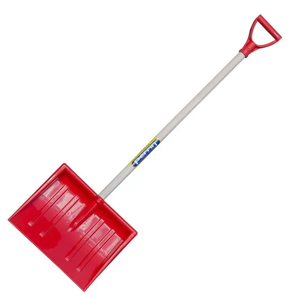Poussoir à neige enfant 29 cm - rouge - manche poignée 75 cm - PERRIN