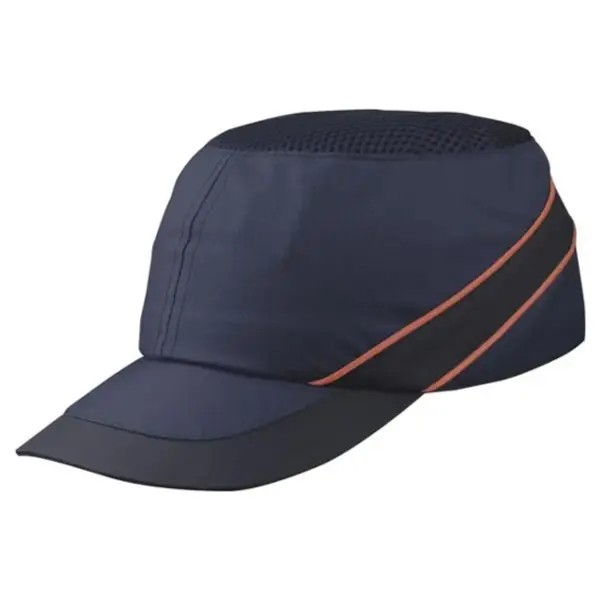 Casquette Anti-Heurt Base-Ball Bleu Marine Orange Delta Plus