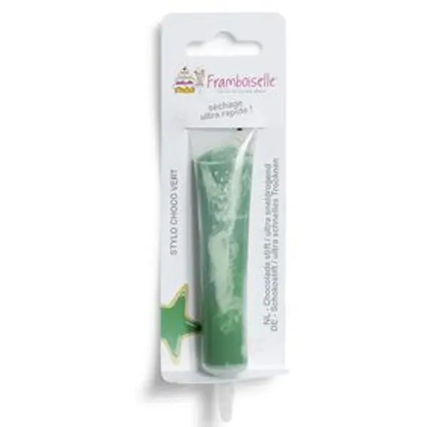 Stylo à pâtisserie choco vert Framboiselle 25g