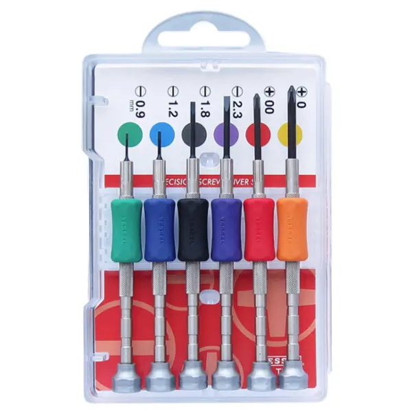 Tournevis Precision Plat Et Ph 0.7/0.9/Ph0000/Ph000/Ph00/Ph0 Vessel