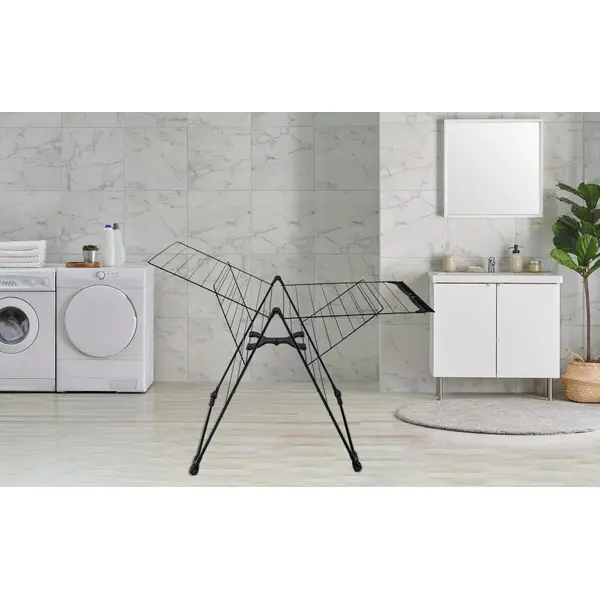 Etendoir a linge sur pieds25 m noir - TANCARVILLE
