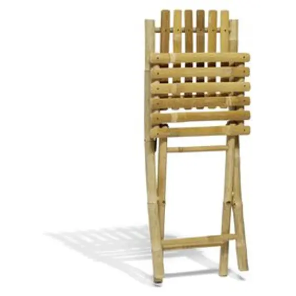 Chaise de jardin pliante en bambou Laos 42x52xH87 cm