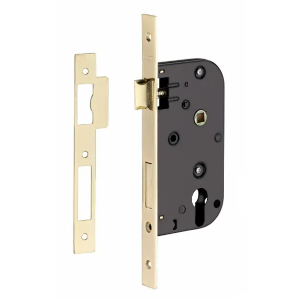 Boitier de serrure encastrable à cylindre pour porte d'entrée, axe 50mm, bouts carrés - THIRARD
