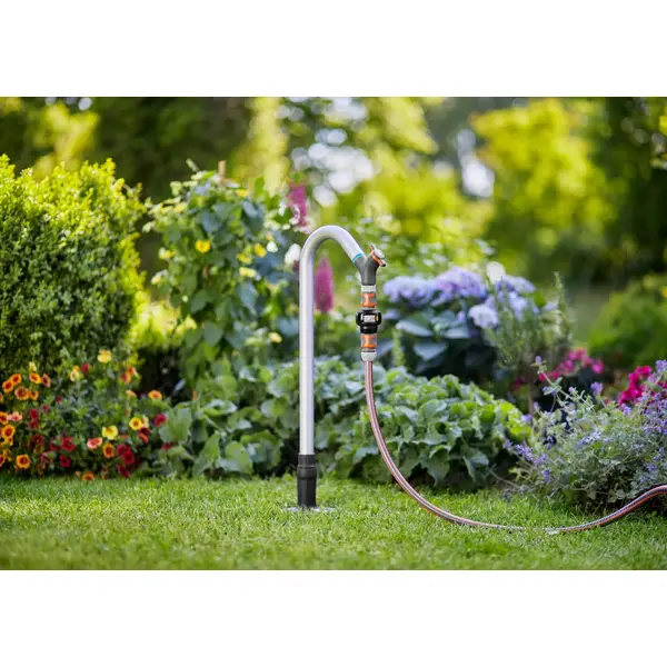 Compteur d'eau à pile AquaCount - pose horizontale ou verticale - écran rotatif - GARDENA